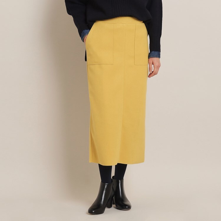 デッサン(レディース)(Dessin(Ladies))のアウトポケット付きタイトスカート（XS～L） マキシ・ロングスカート